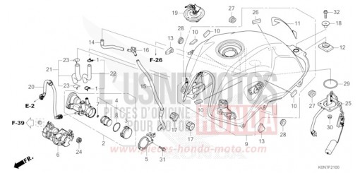 SERBATOIO CARBURANTE/POMPA CARBURANTE CBF125MM di 2021